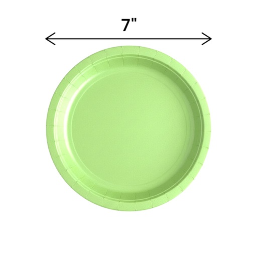 Fun Fiesta 20ct 7" Paper Plates, Apple green