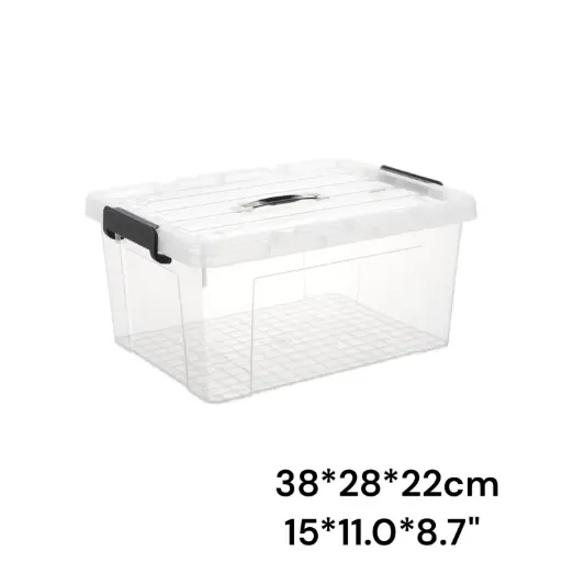 Latching Plastic storage box 15*11.0*8.7"