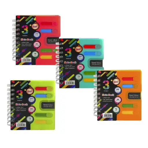 A6 3 Subject Notebook 15cm×11cm (Aspen)