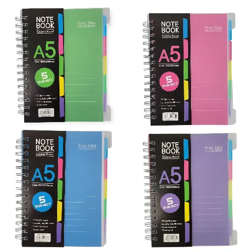 A5 NOTEBOOK College Ruled 160*210mm