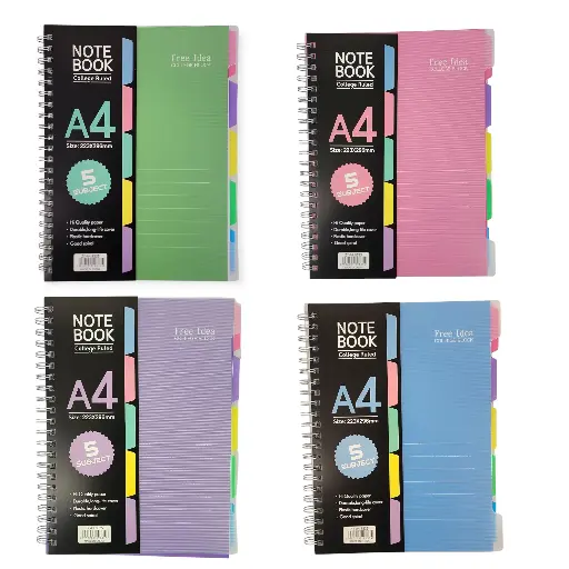 A4 NoteBook College Ruled 223*296mm