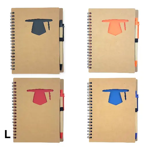 Large Notebook with a pen 17cm×16cm (Aspen)