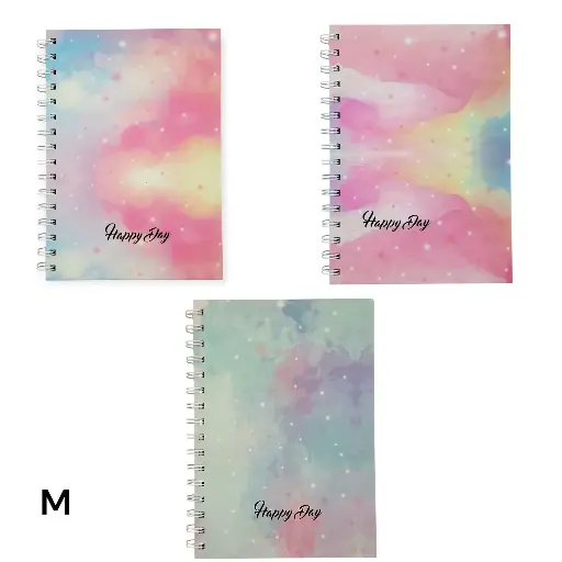 Medium Spiral Colourful Notebook