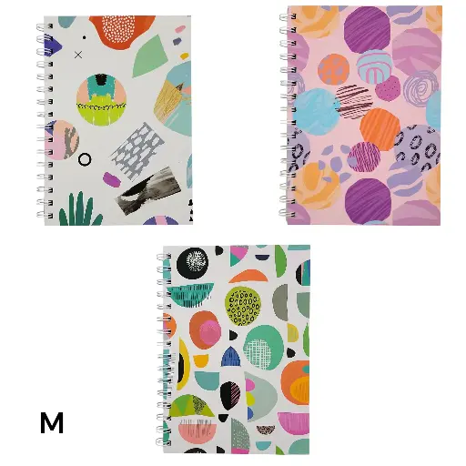 Medium Retro Swirl Notebook 21cm×15cm(Aspen)