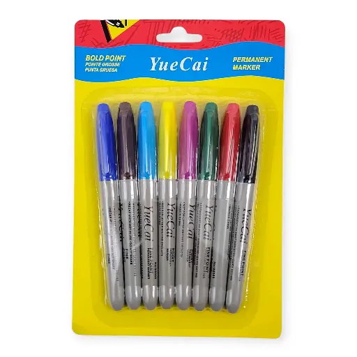 Bold point permanent Marker (8 pieces)