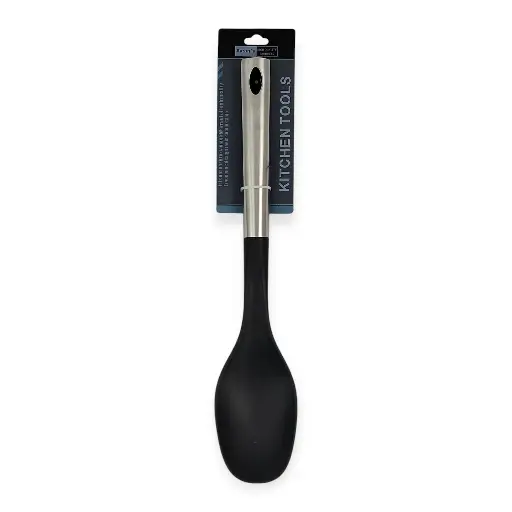 13"L Nylon Solid Spoon w/ SS Handle