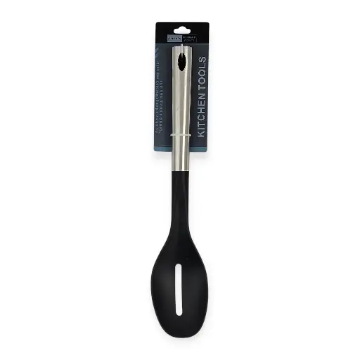 13"L Nylon Slotted Spoon w/ SS Handle