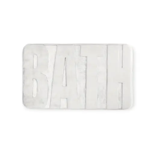Ultra-Absorbent Thick Bath Mat ( White)
